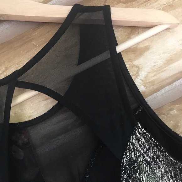 SOPRANO cut-out open back metallic formal dress Jr M - Picture 9 of 11